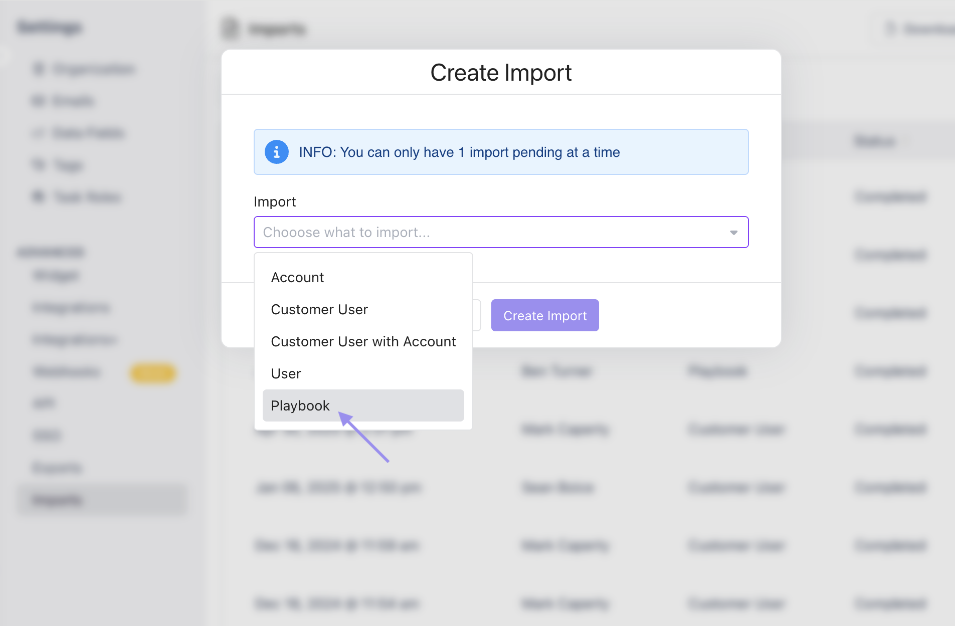 File Import for Playbook